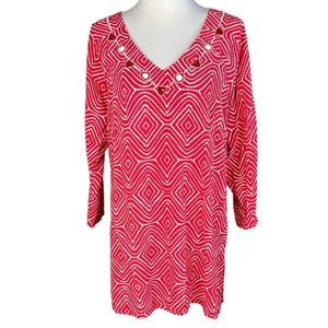 Joyous and Free Long Sleeve  V Neckline Dress Size L